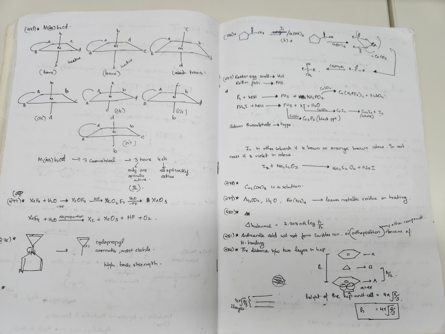 My feedback notes